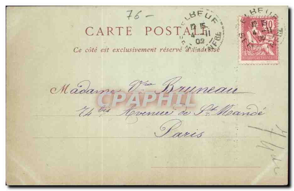 Le Monument de Moulineaux - CPA  — Rückseite