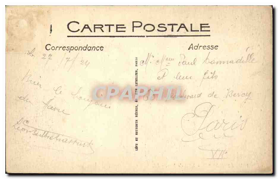Le Havre - Effet de Mer - CPA  — Rückseite