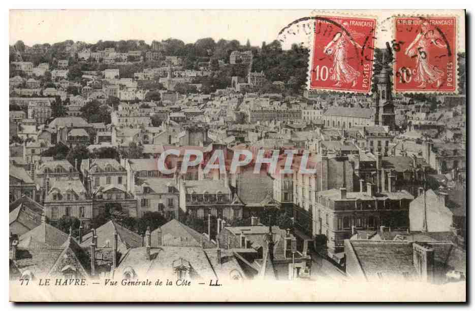 Le Havre - Vue Generale de la Cote - CPA 