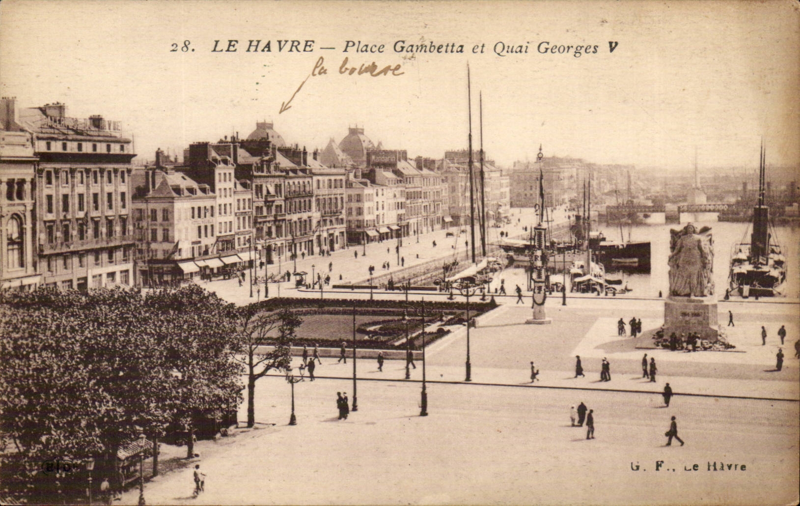 Le Havre - Place Gambetta et Quai Georges V - CPA 