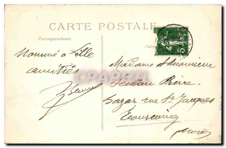 Le Havre - Place Gambetta - CPA  — Rückseite