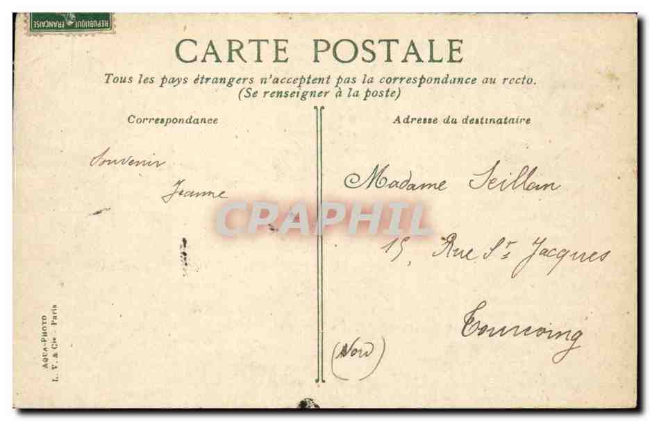 Sainte Adresse - La Porte de Burgos - CPA  — Rückseite
