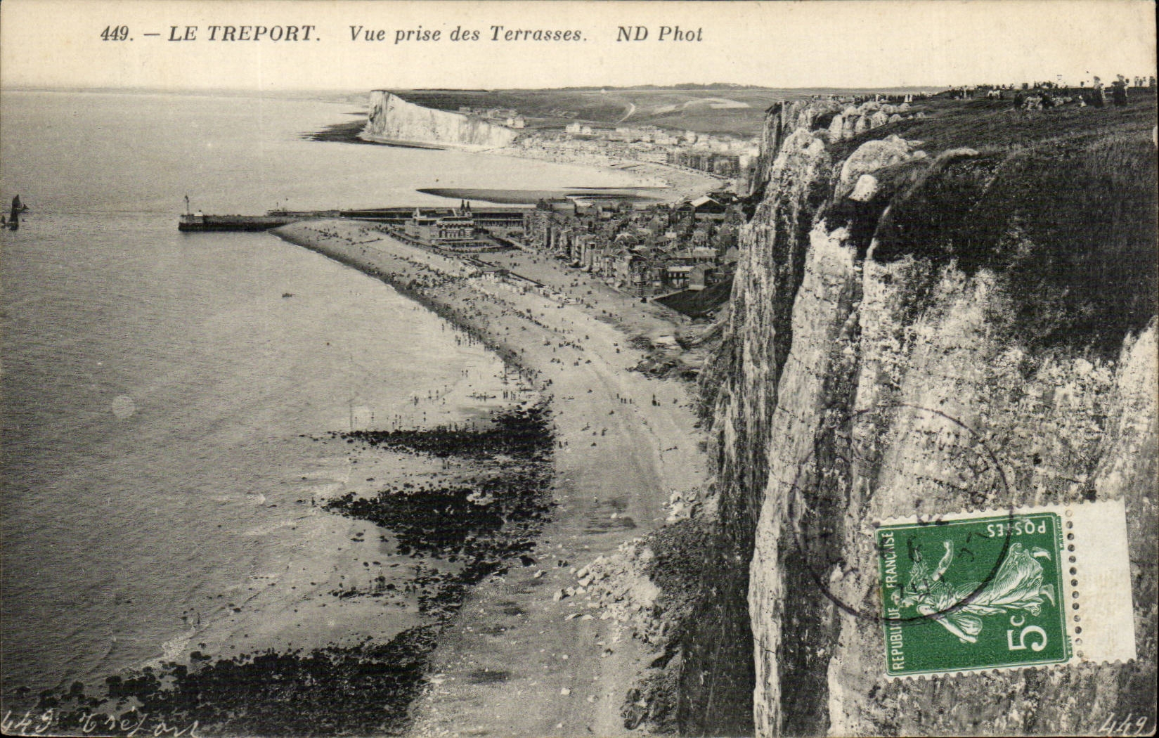 Le Treport - Vue prise des Terrasses - CPA 