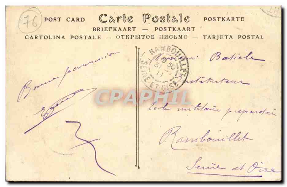 Le Treport - Vue prise des Terrasses - CPA  — Rückseite