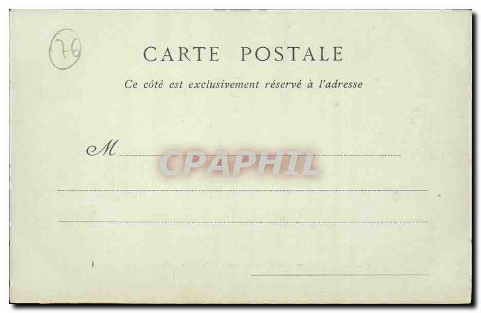 Le Treport - Vue sur le Casino et la Falaise prise de la Jetee - CPA  — Rückseite