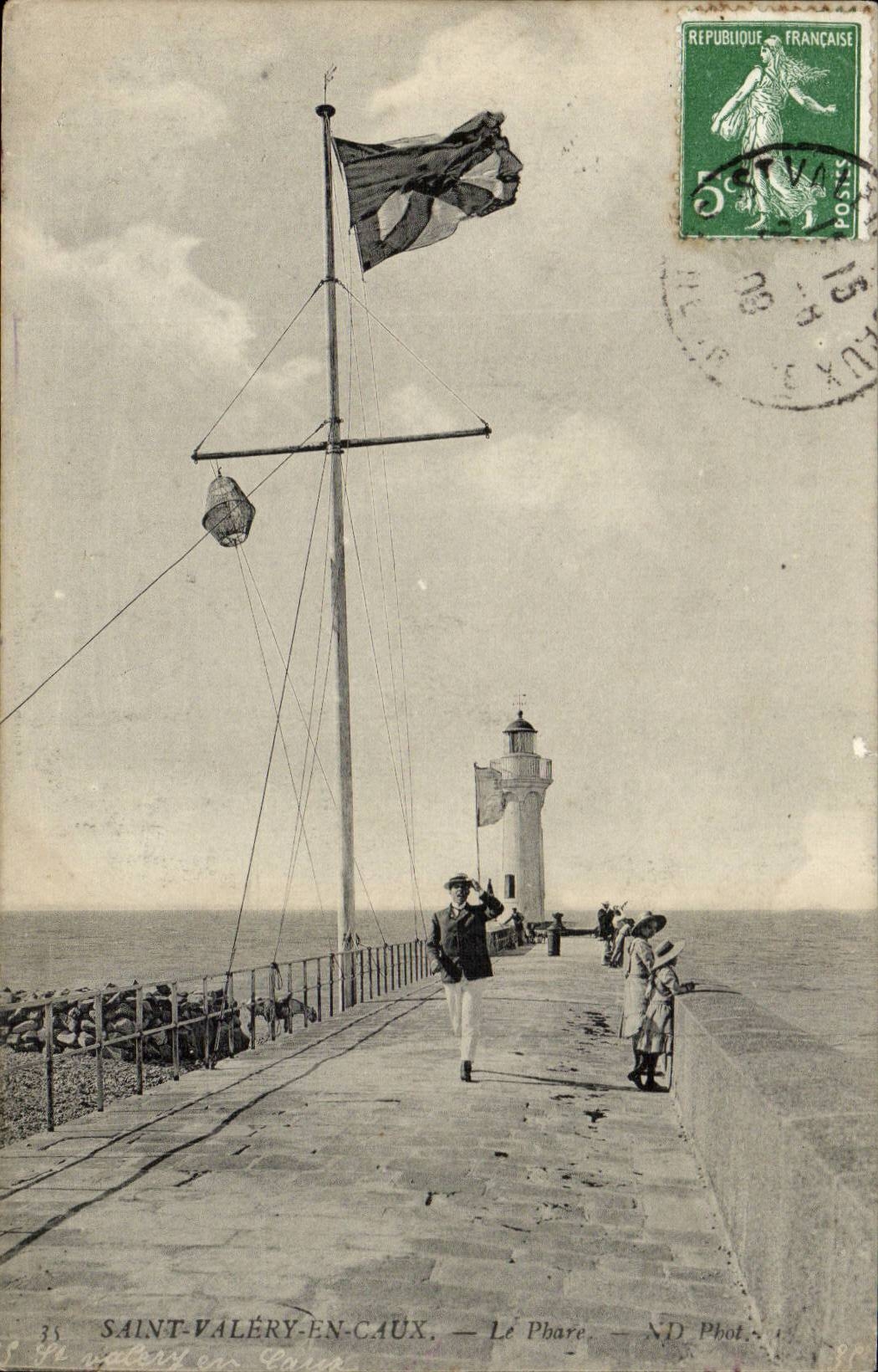 Saint Valery en Caux - Le Phare - Lighthouse - CPA 