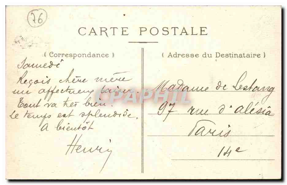 Arques la Bataille - L'Eglise et le Jardin - CPA  — Rückseite