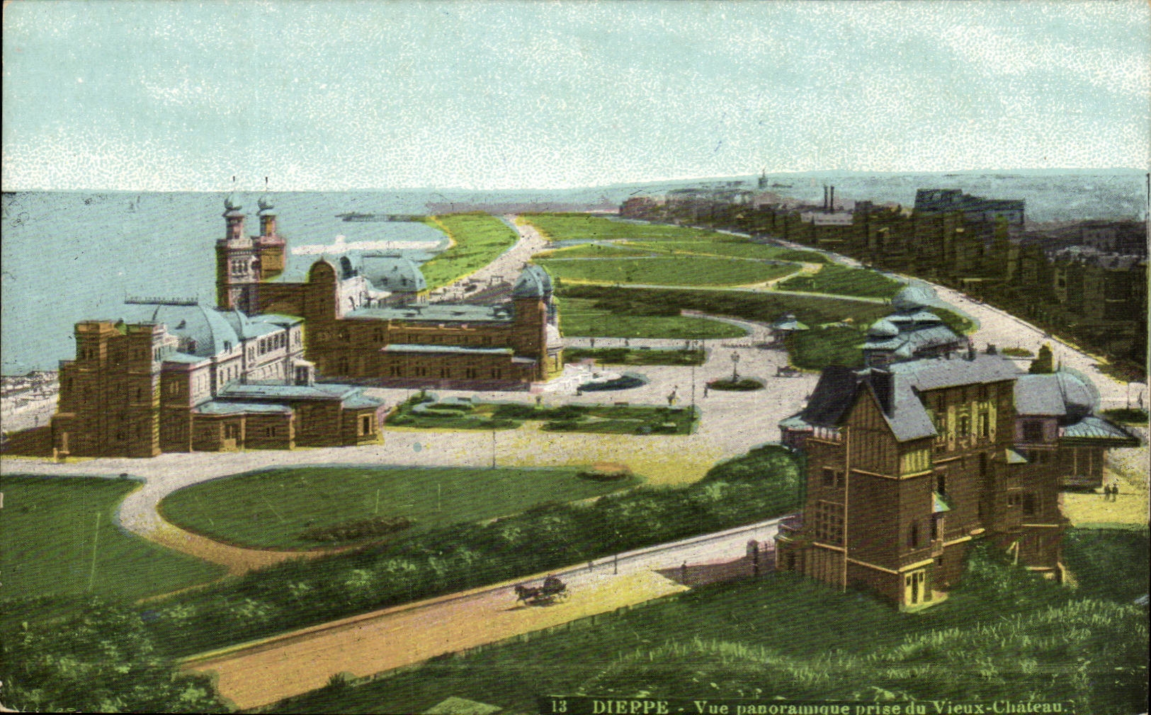 Dieppe - Vue Panoramique prise du vue Chateau - CPA 