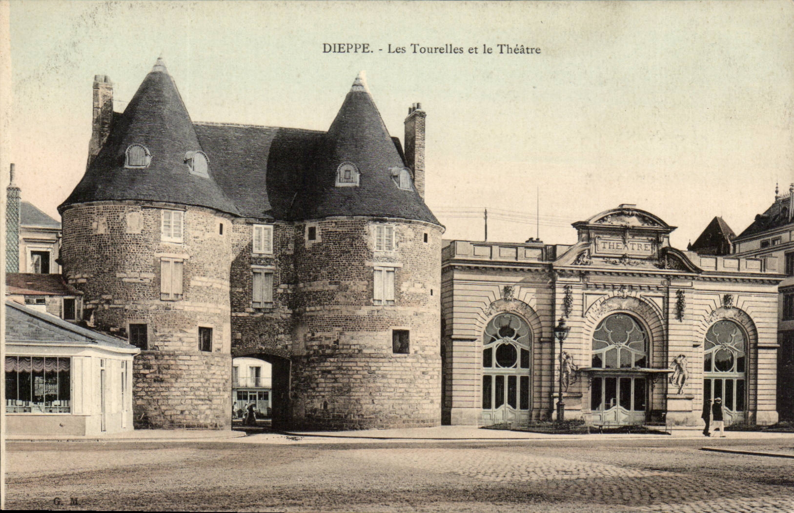 Dieppe - Les Tourelles et le Theatre - CPA 