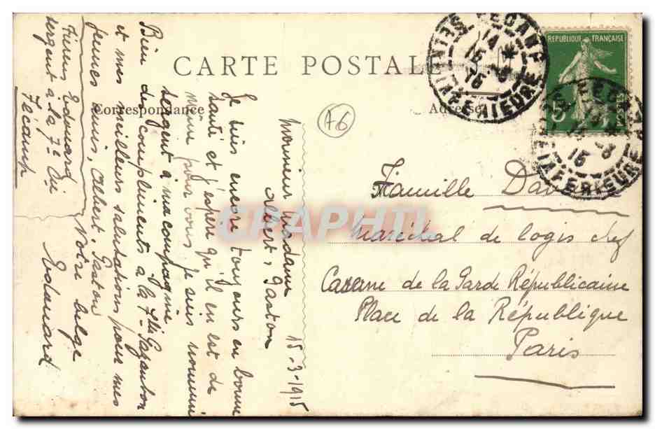 Fecamp - Vue Generale prise de la Chapelle de Notre Dame du Salut - CPA  — Rückseite
