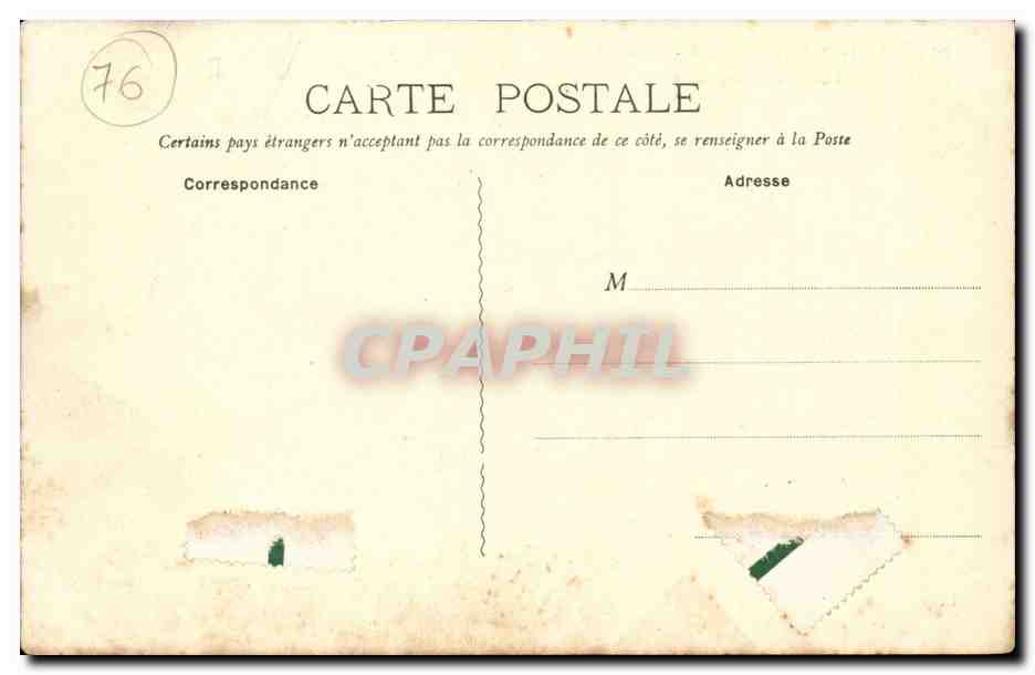 Saint Valery en Caux - Bassin a flot - Peche aux anguilles - eel fishing CPA  — Rückseite
