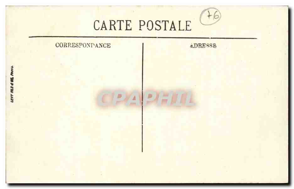 Montivilliers — La Passerelle du Chemin de Fer et la Rue Thiers — LL. — n°383 — Reverso