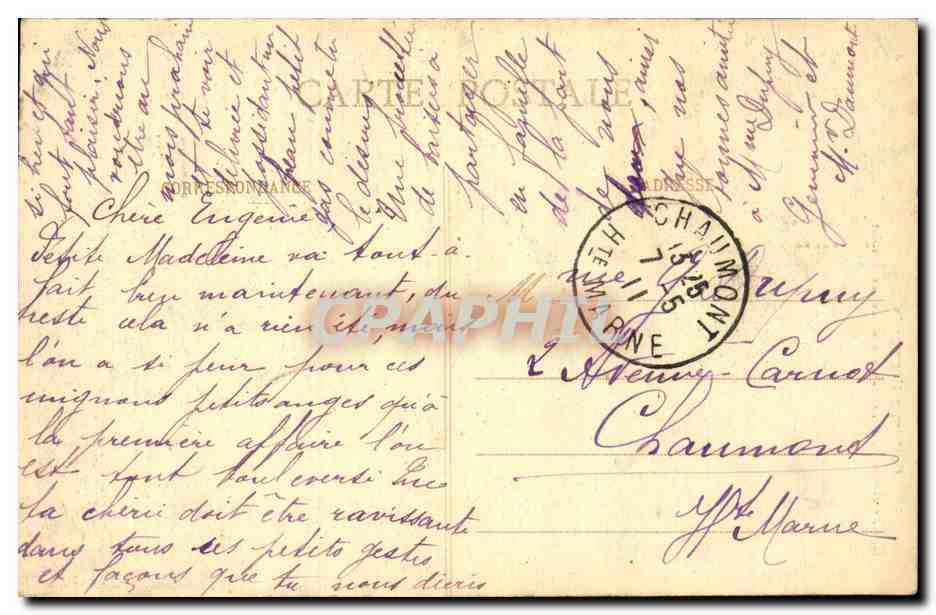 Rouen - Costumes Normands - Ouvriere coiffee du Bavolet - Femme - CPA  — Verso