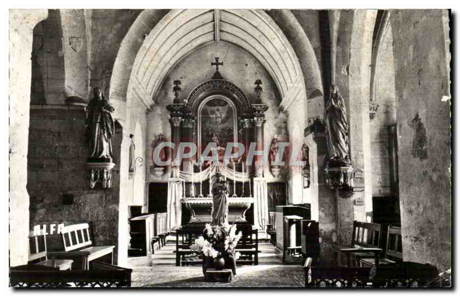 Ouville la Riviere - Interieur de l'Eglise - CPA 