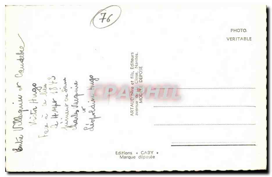 Caudebec en Caux - Souvenir - CPA  — Rückseite