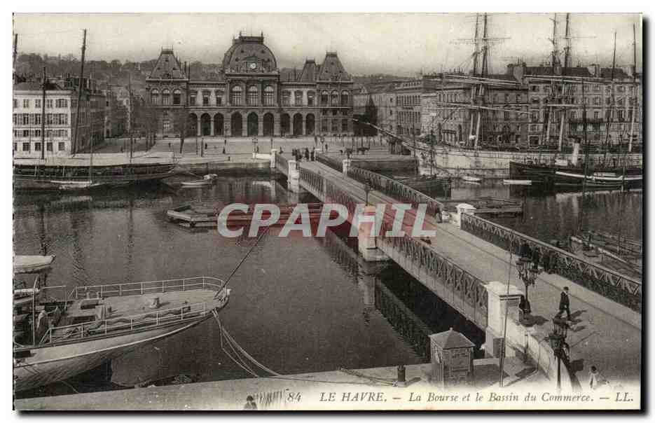 Le Havre - La Bourse - Bassin du Commerce - CPA 