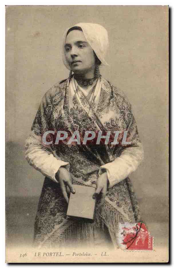 Le Portel - Portelaise - Femme - Costume - Folklore - CPA 