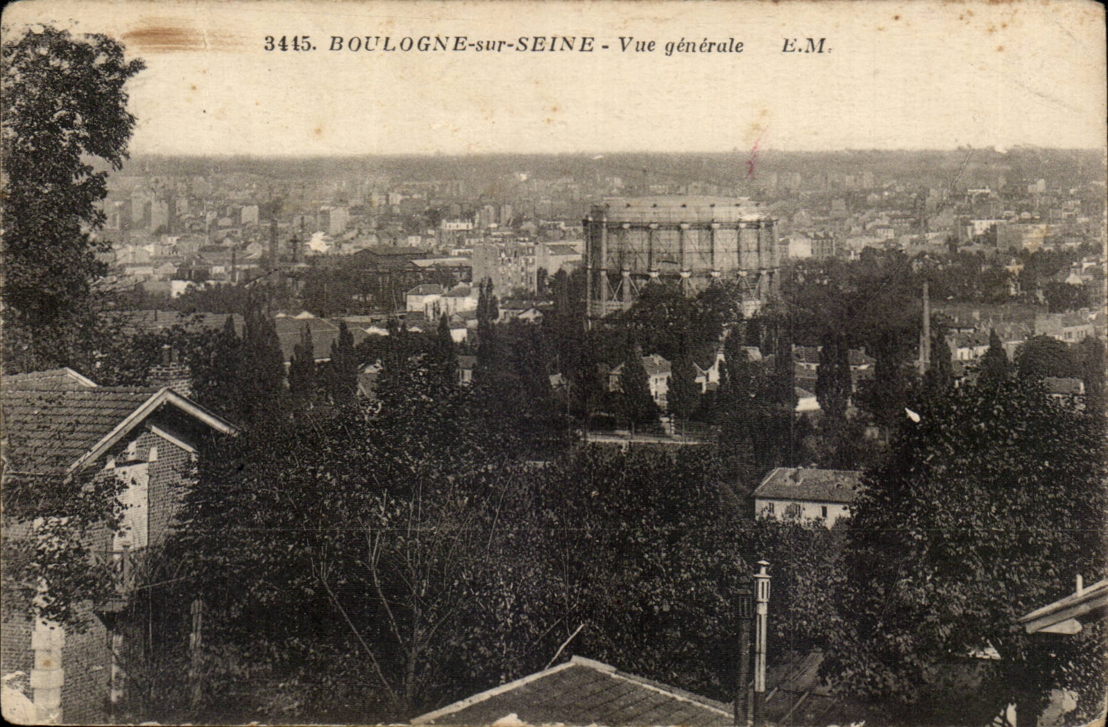 Boulogne sur Seine - Vue Generale - CPA 