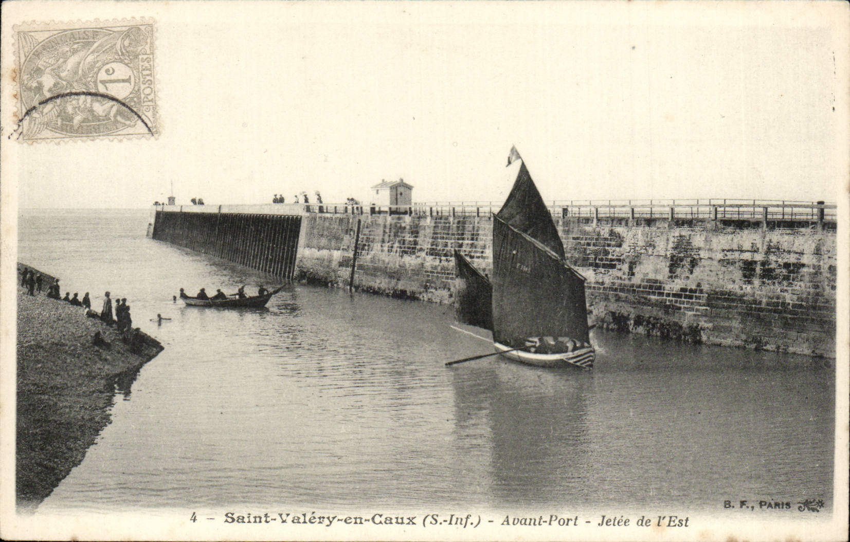 St Valery en Caux - Avant Port - Jetee de l'Est - CPA 