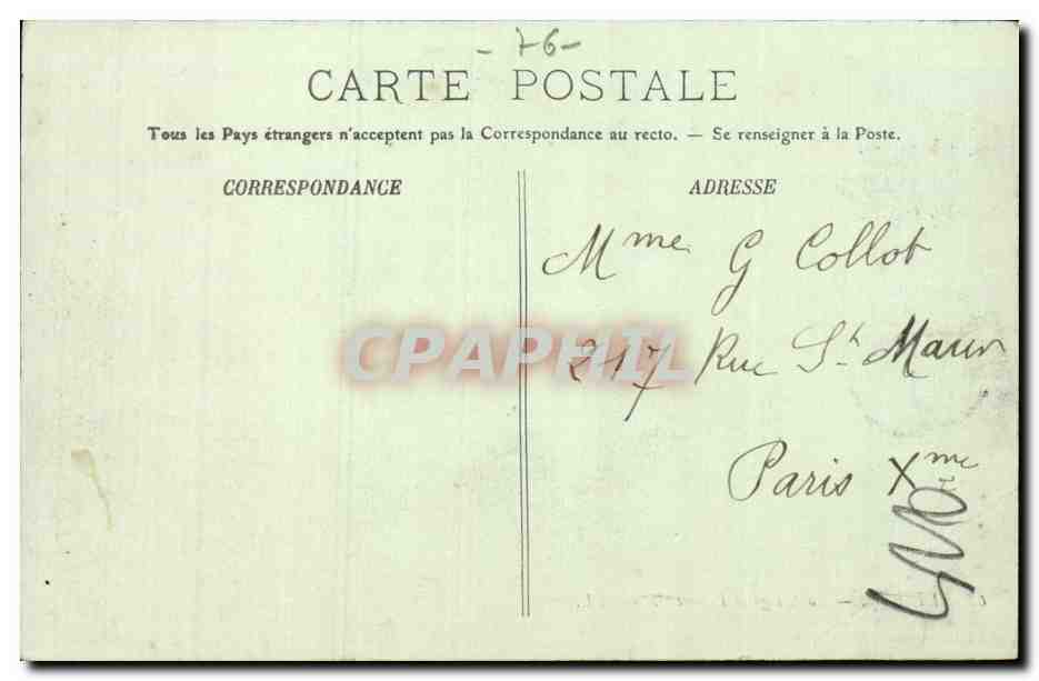 Dieppe - La Plage - Enfants - CPA  — Rückseite