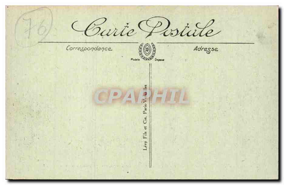Dieppe - La Jetee un jour de Tempete - CPA  — Rückseite