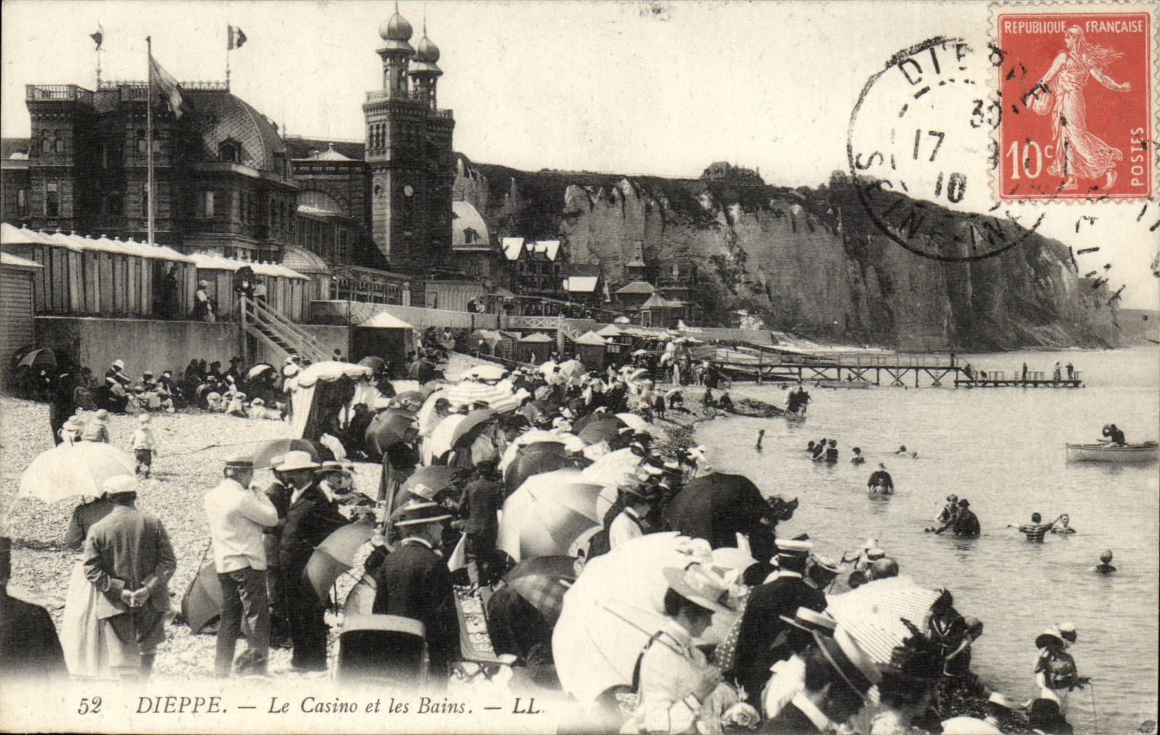 Dieppe - Le Casino et les Bains - CPA 
