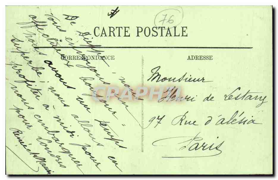 Dieppe - Le Casino et les Bains - CPA  — Verso