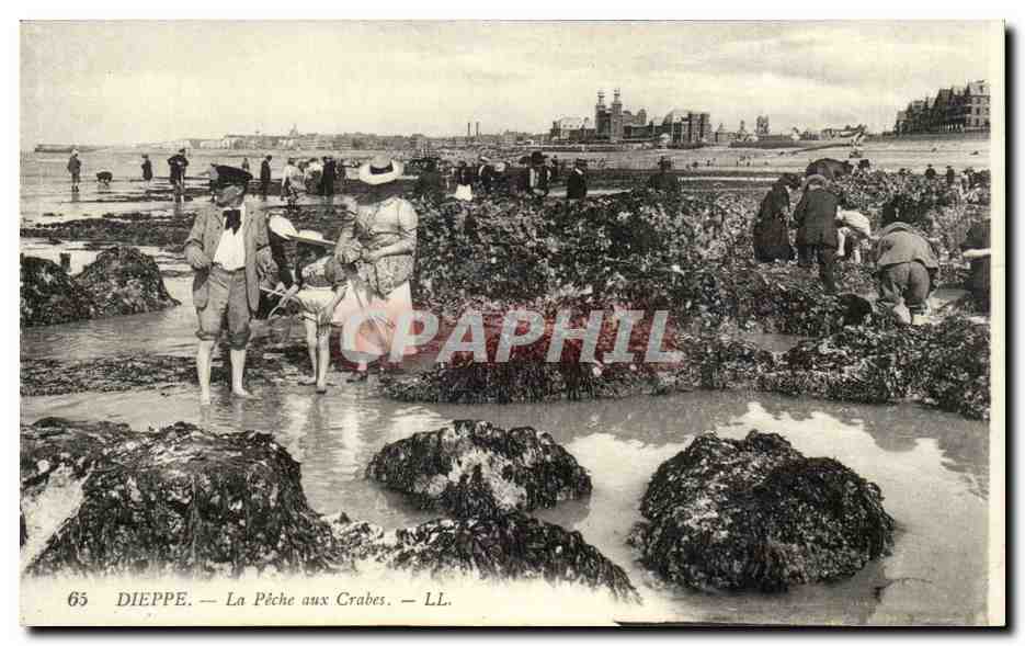 Dieppe - La Peche aux Crabes - CPA 