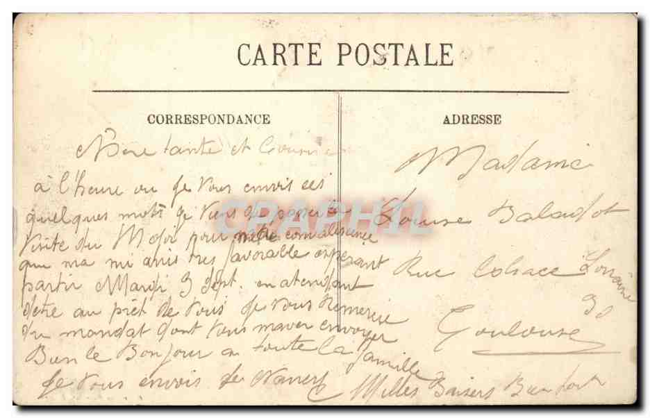 Dieppe - Le Casino - CPA  — Verso