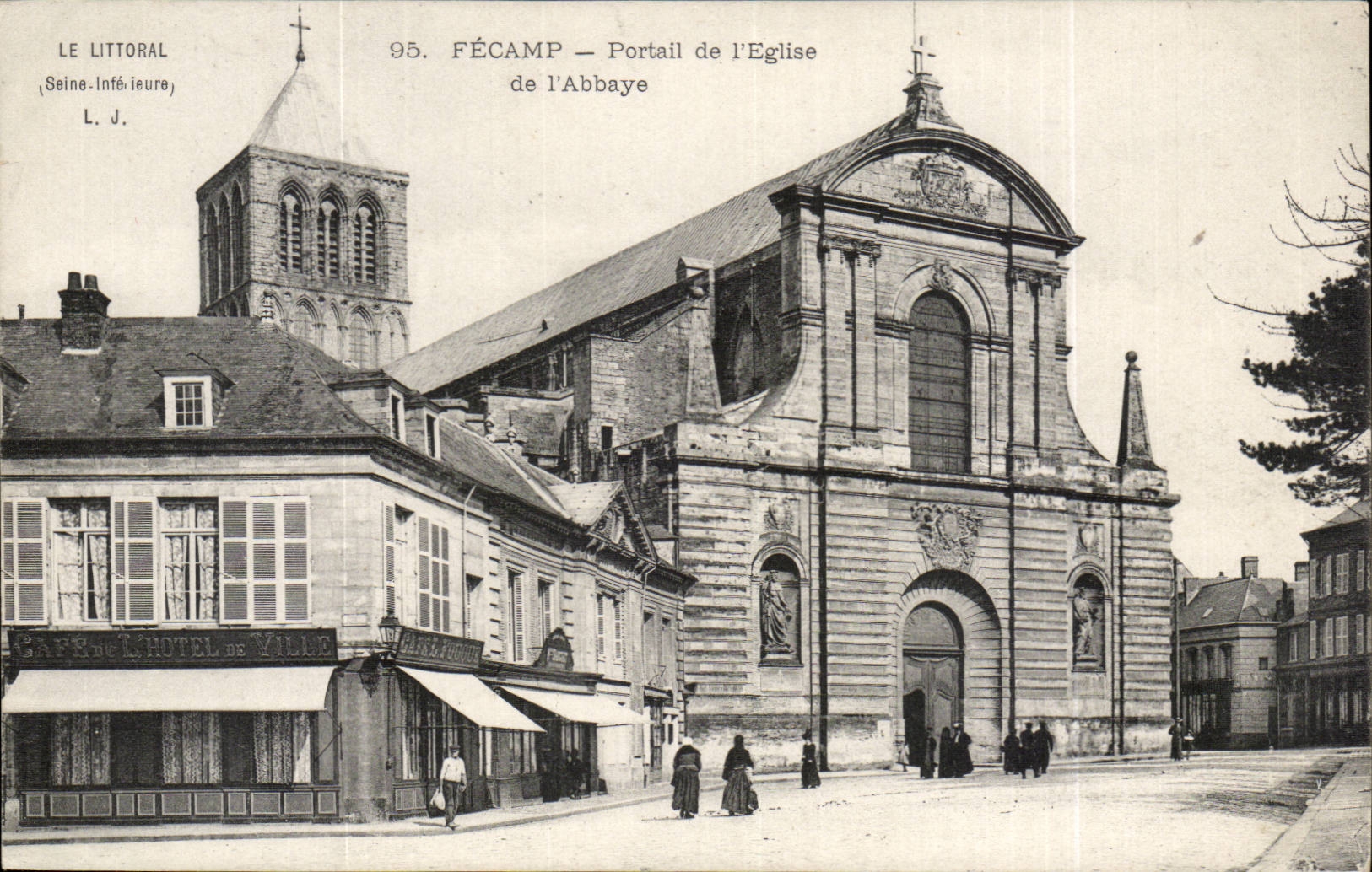 Fecamp - Portail de l'Eglise de l'Abbaye - CPA 