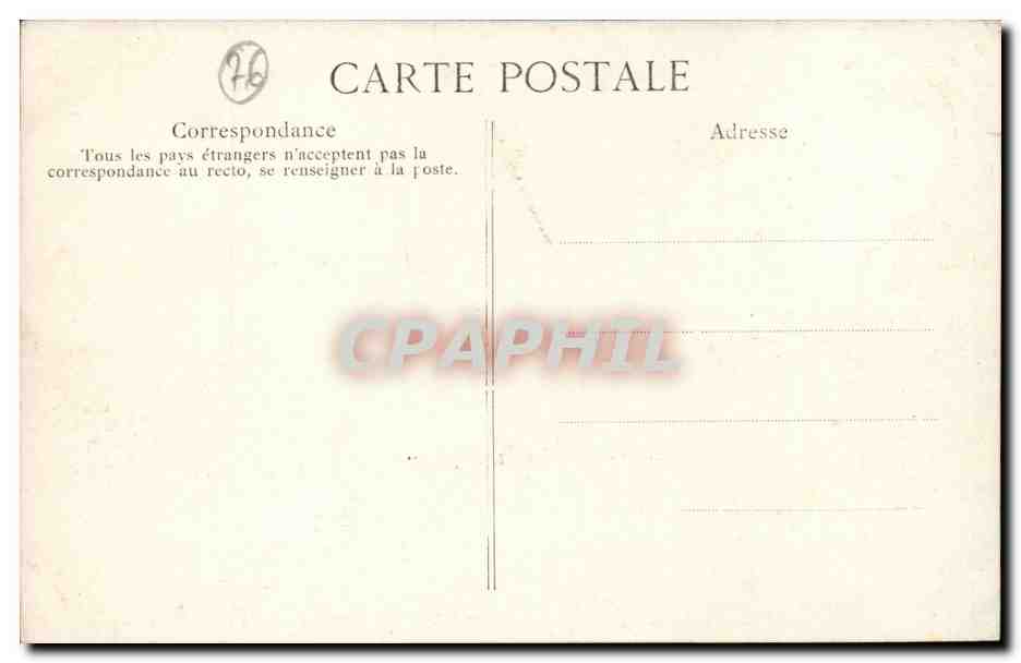 Fecamp - Portail de l'Eglise de l'Abbaye - CPA  — Rückseite