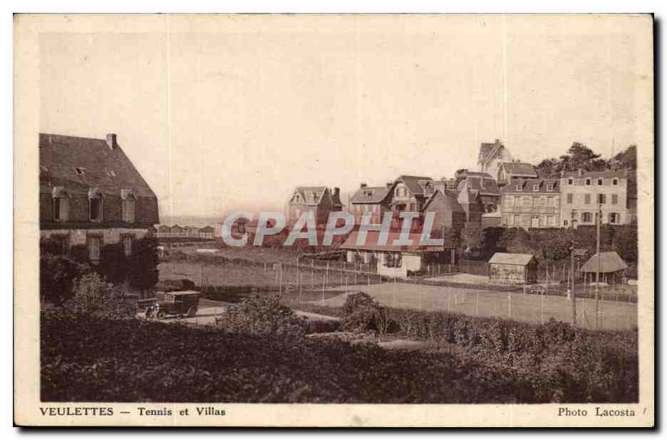 Veulettes - Tennis et les Villas - CPA 