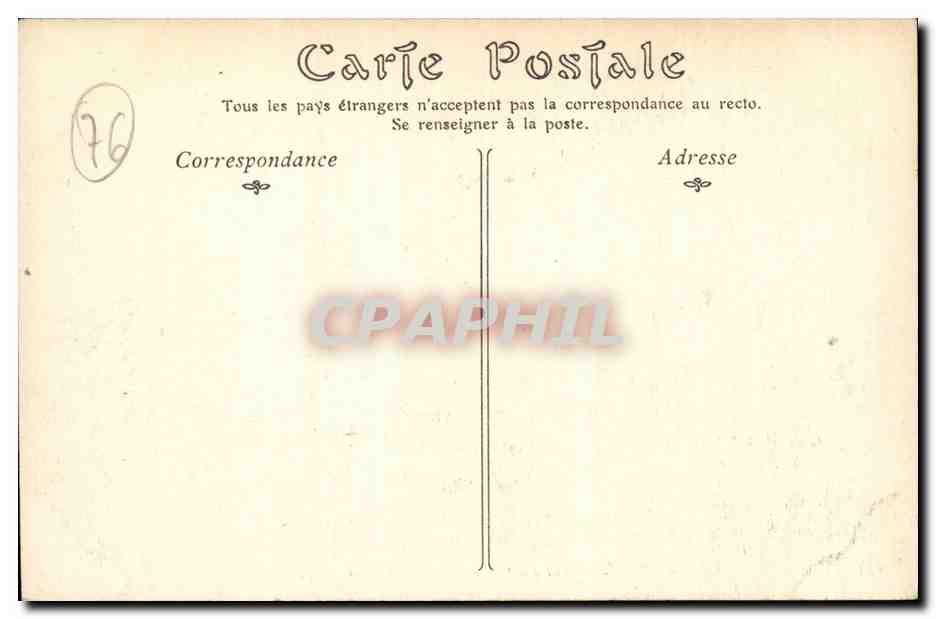 Le Treport - Vue prise de la route de Dieppe - CPA  — Rückseite