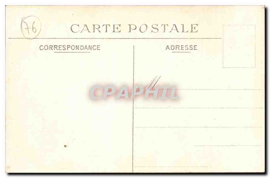 Le Treport - L'Eglise et la Place de Mers - CPA  — Rückseite