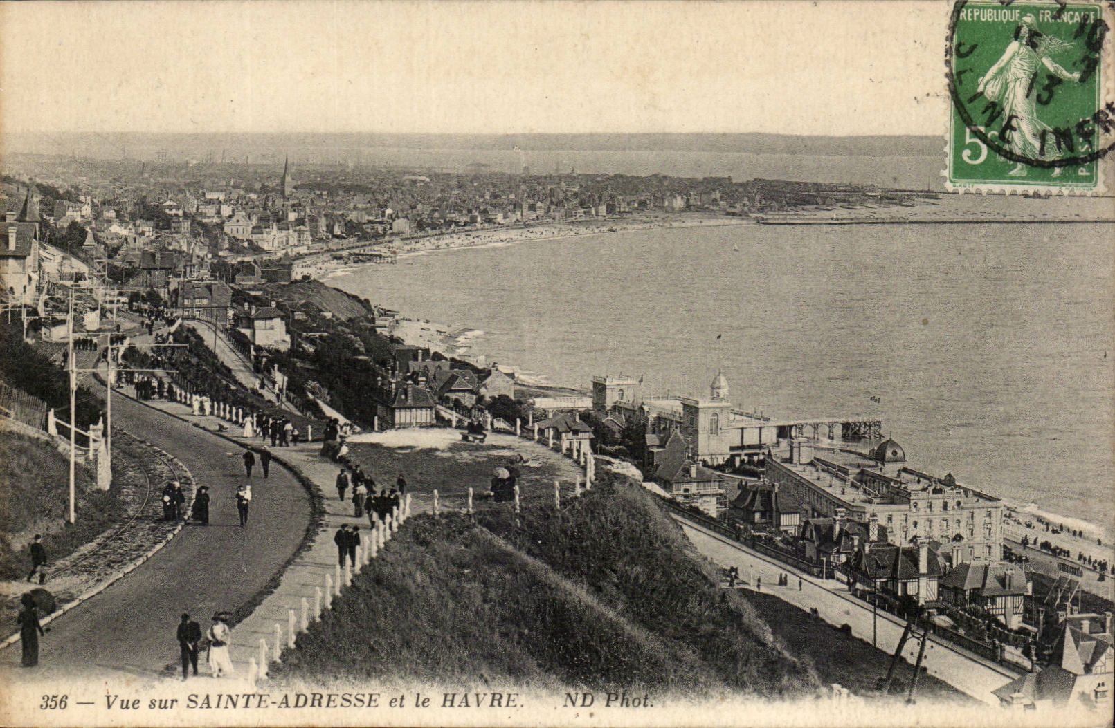 Vue sur Sainte Adresse - et le Havre - CPA 