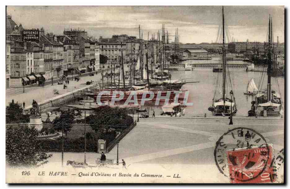 Le Havre - Quai d'Orleans et Bassin du Commerce - CPA 
