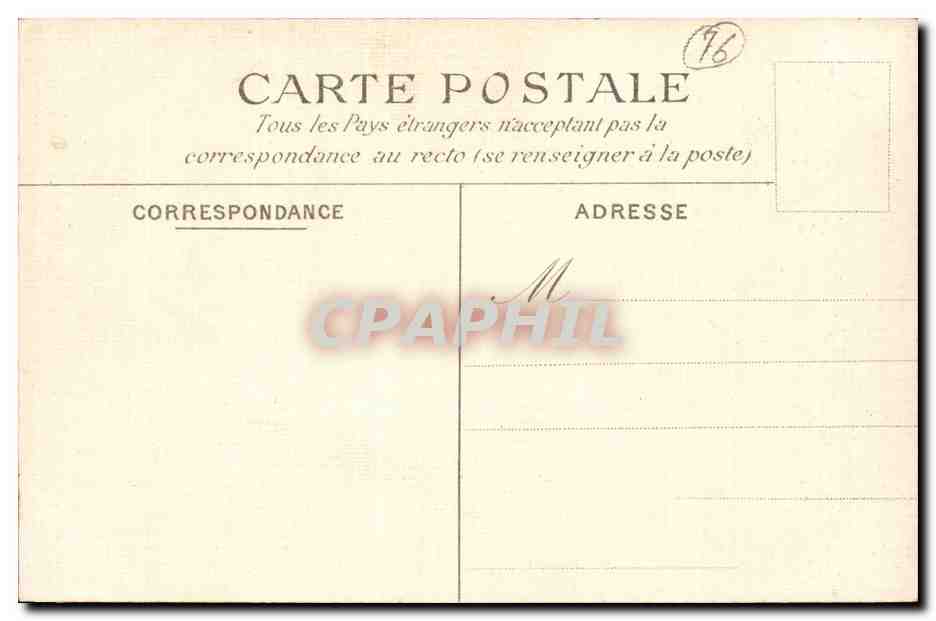 Le Treport - Un Coin de Plage - CPA  — Verso