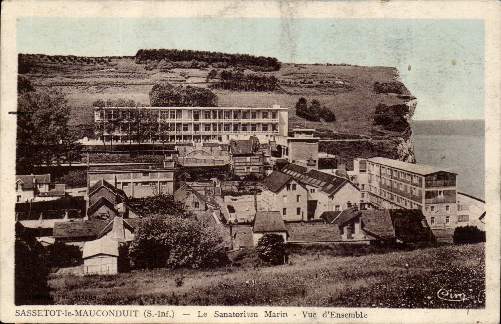 Sassetot le Mauconduit - La Sanatorium Marin CPA 