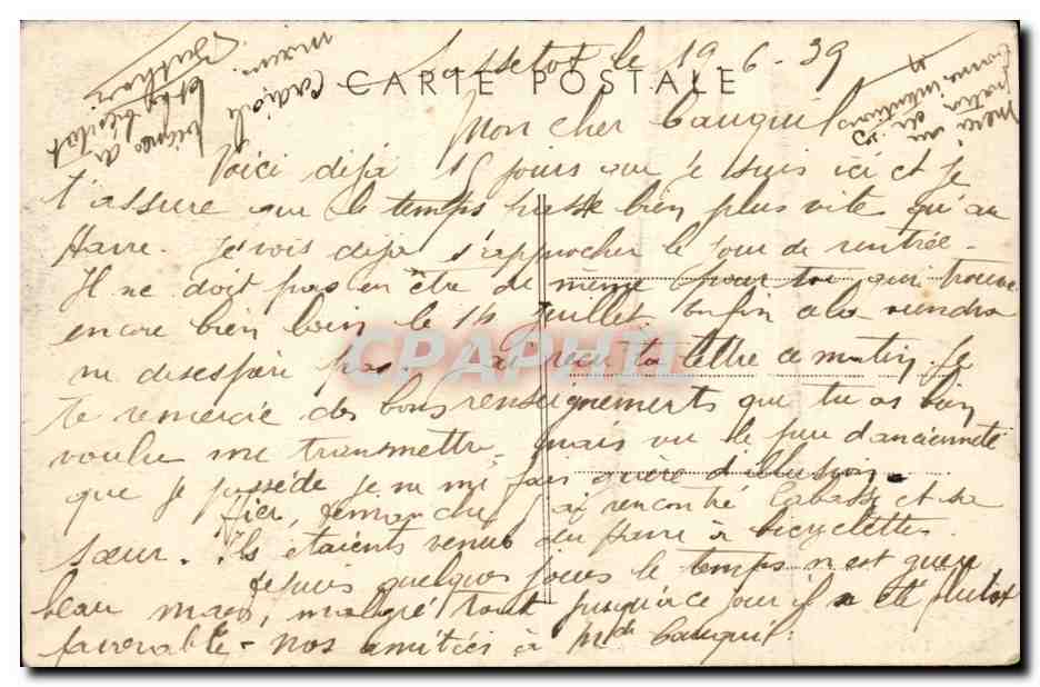 Sassetot le Mauconduit - La Sanatorium Marin CPA  — Rückseite