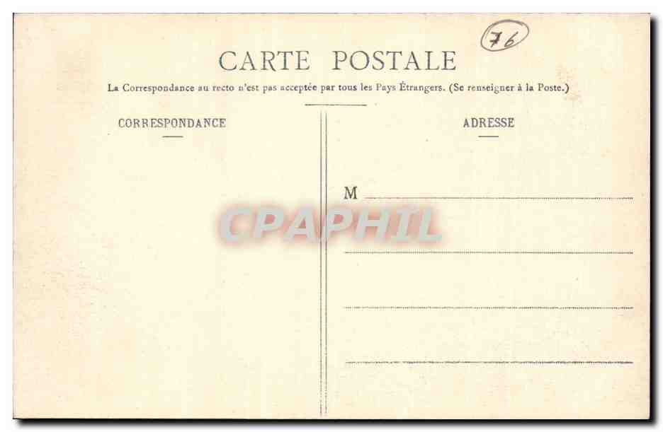 Dieppe - La Plage a l'heure du bain CPA  — Verso
