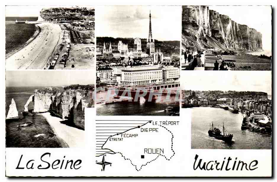 La Seine Maritime - Souvenir CPA 