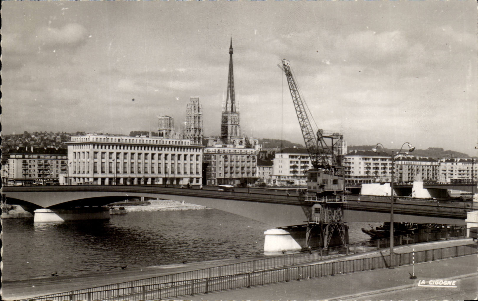 Rouen - Le Pont Jeanne d'Arc et les quais - CPA 