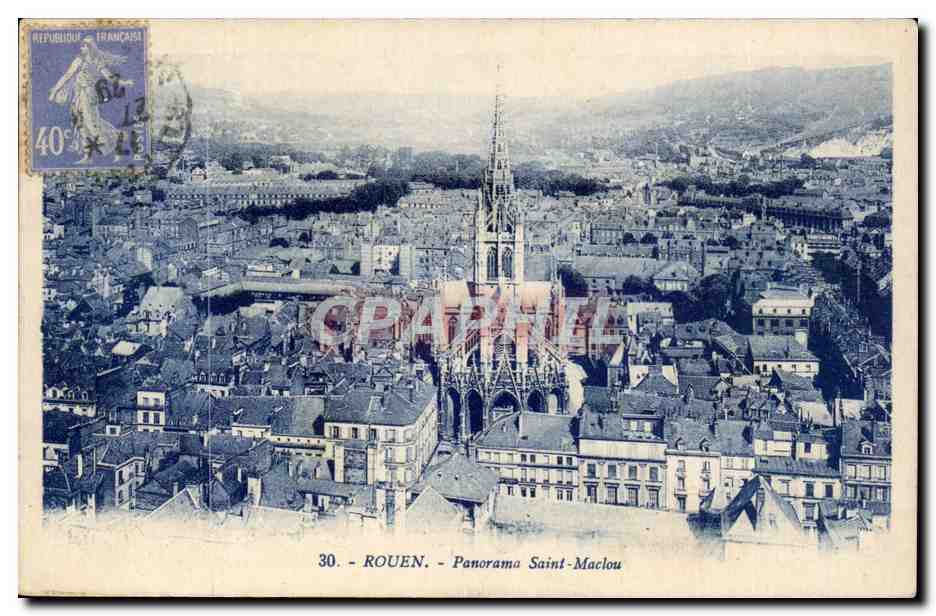 Rouen - Panorama Saint Maclou - CPA 