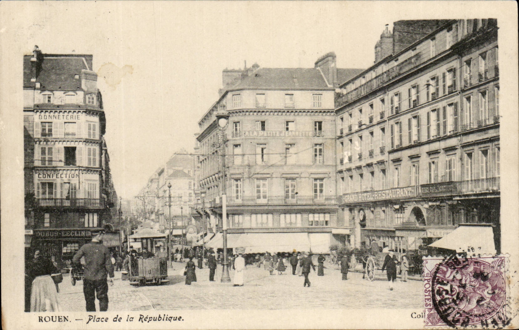 Rouen - Place de la Republique - CPA 