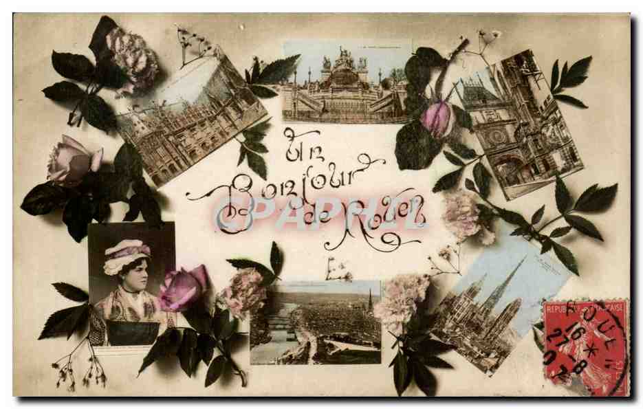 Rouen - Un Bonjour de Rouen - CPA 