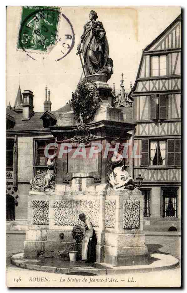 Rouen - La Statue de Jeanne d'Arc - Joan of Ark - CPA 
