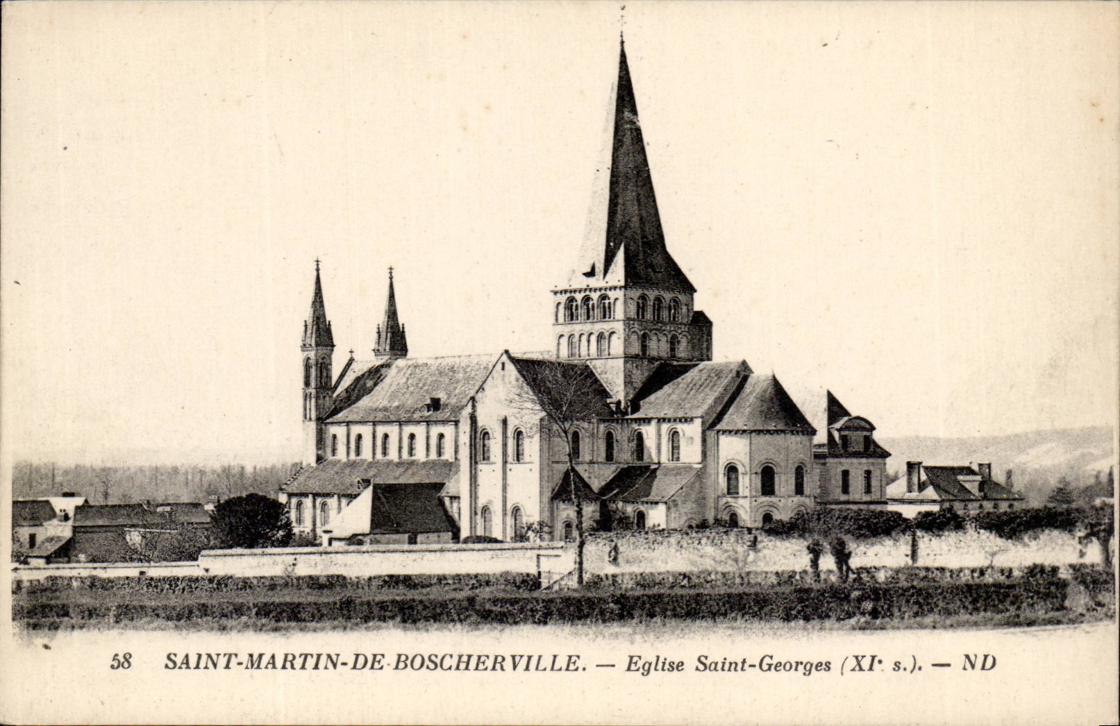 Saint Martin de Boscherville - Eglise Saint George - CPA 