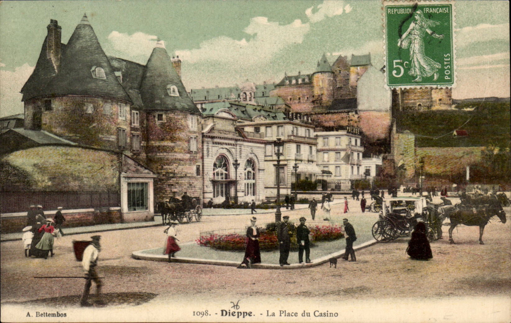 Dieppe - La Place du Casino - CPA 