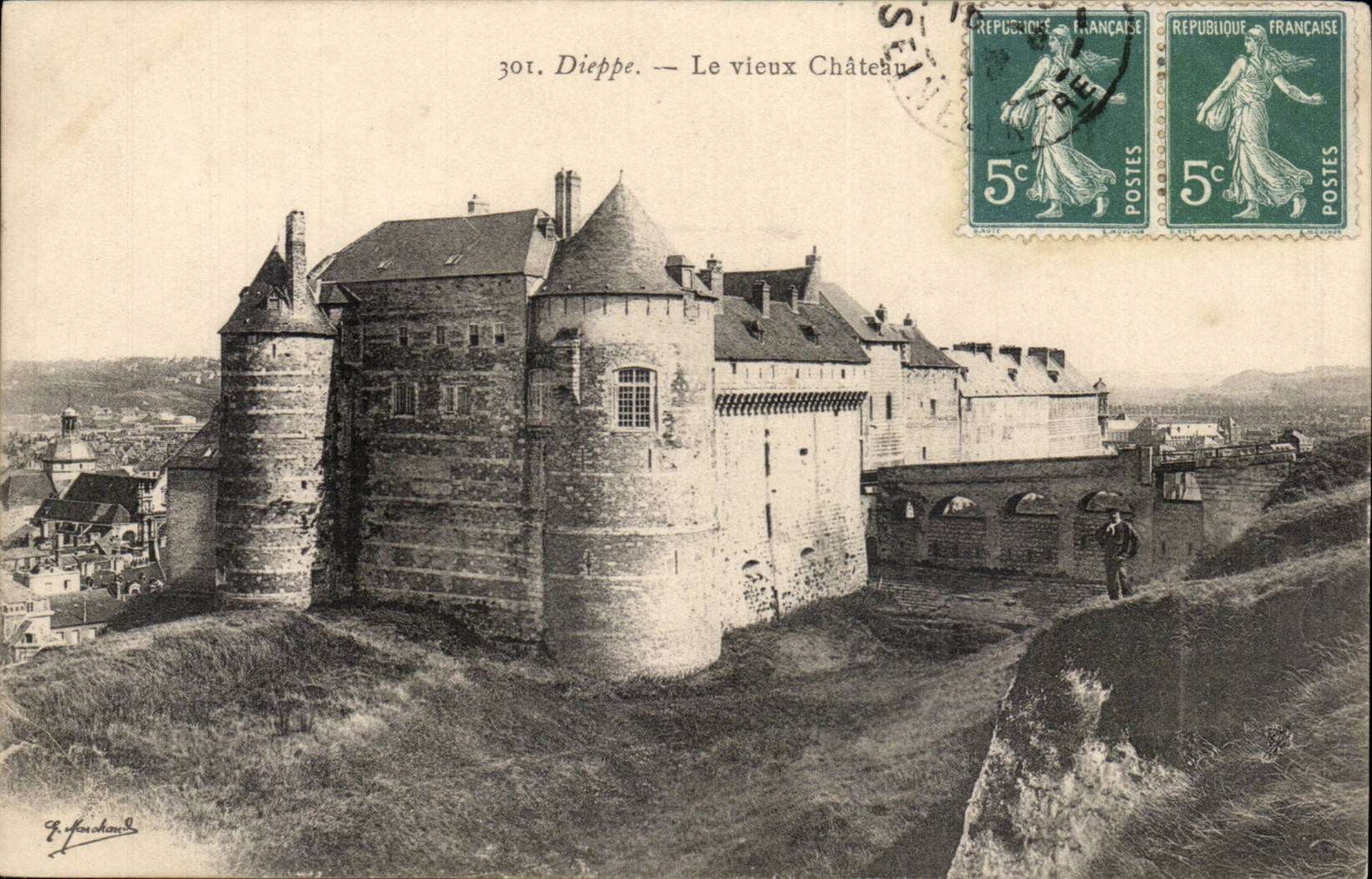 Dieppe - Le Vieux Chateau - CPA 