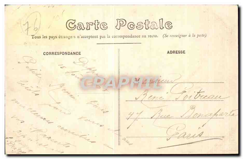 Dieppe - Le Vieux Chateau - CPA  — Rückseite